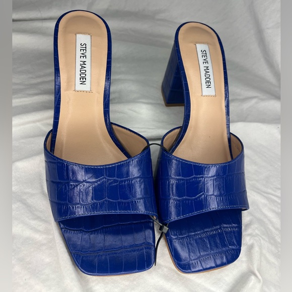 Steve Madden Women's Alaya Slip-On Block-Heel Mule Sandals 8M - Picture 3 of 5